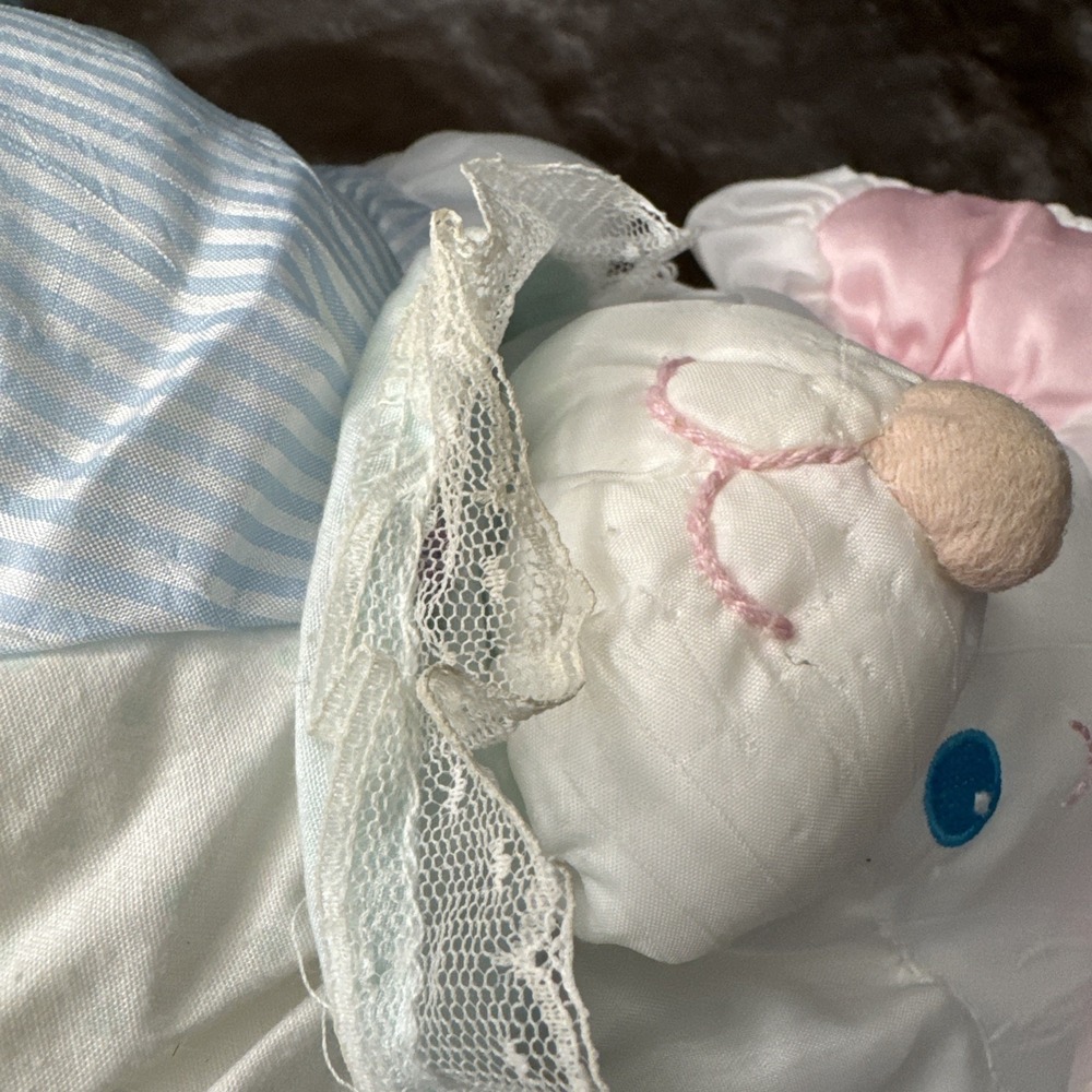 Vintage 1988 Fisher Price Stuffed Rattle Plush Baby Puffalump Mouse - Picture 8 of 8
